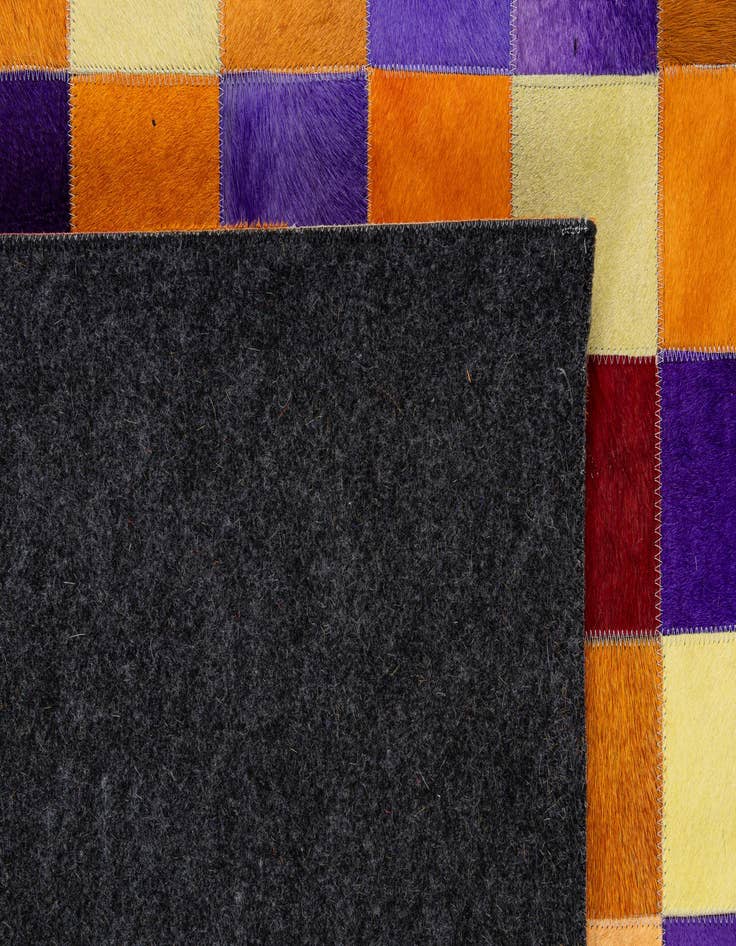 Detail image of  7' 11 x 9' 11 Cowhide - Patchwork Rug