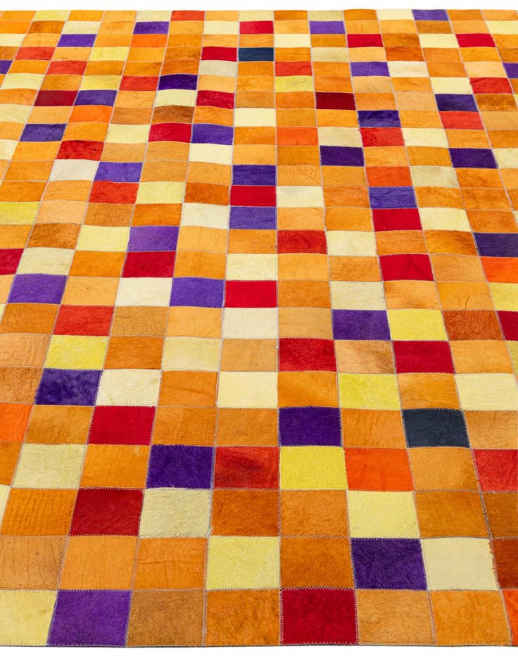 Detail image of  8' x 9' 10 Cowhide - Patchwork Rug