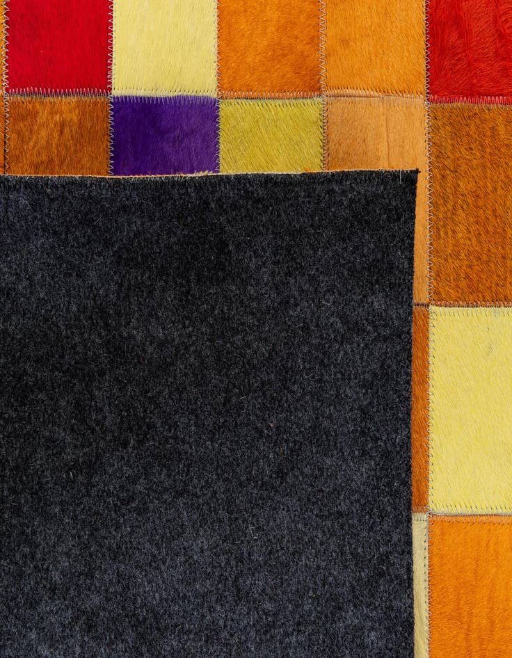 Detail image of  8' x 9' 10 Cowhide - Patchwork Rug