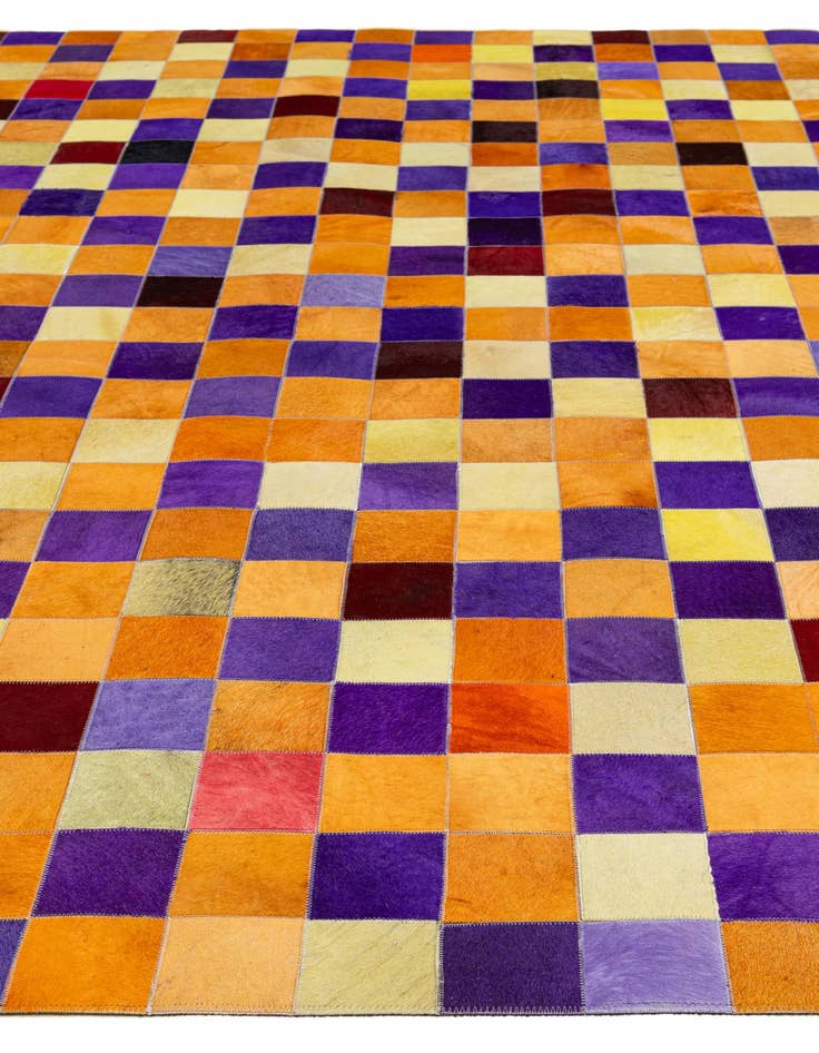 Detail image of  8' x 9' 11 Cowhide - Patchwork Rug