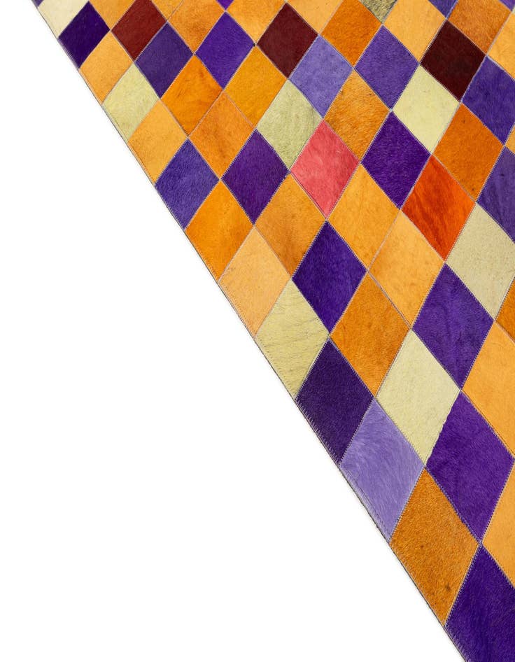 Detail image of  8' x 9' 11 Cowhide - Patchwork Rug