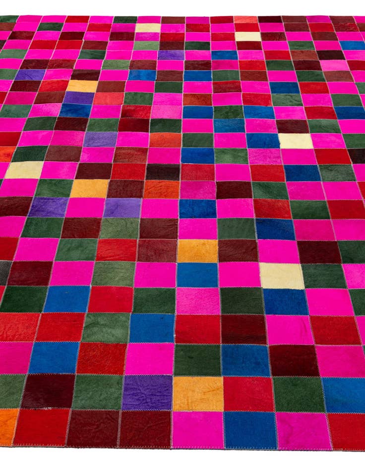 Detail image of  7' 11 x 9' 10 Cowhide - Patchwork Rug