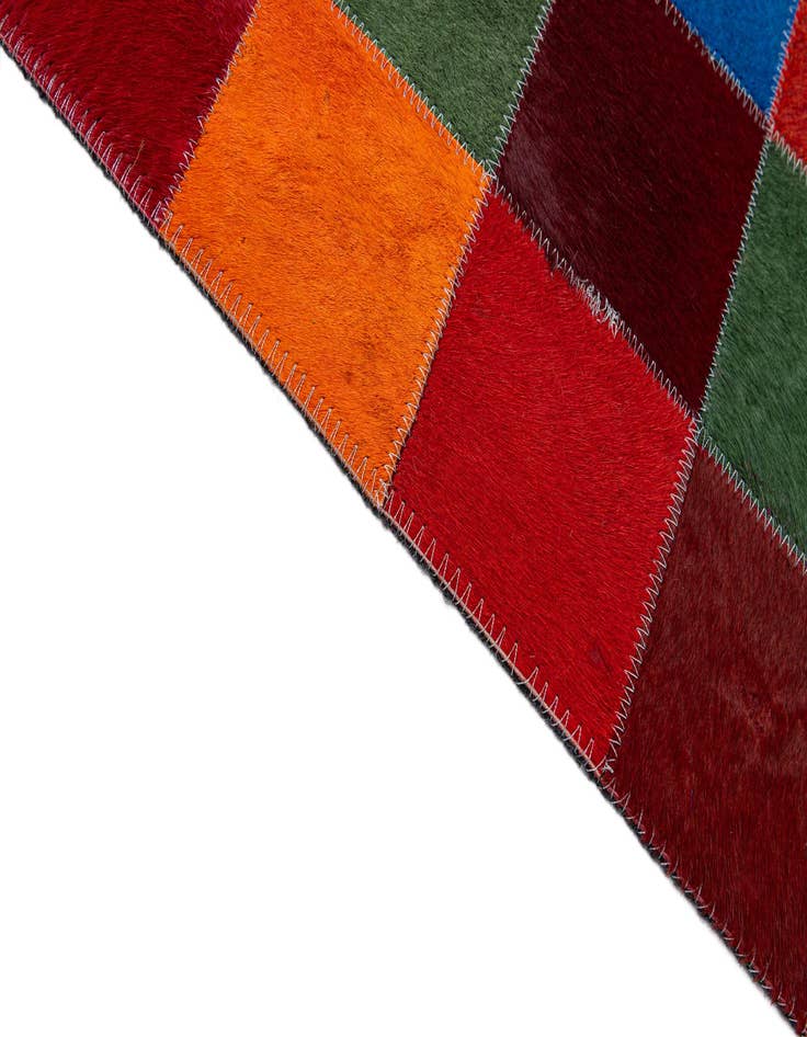 Detail image of  7' 11 x 9' 10 Cowhide - Patchwork Rug