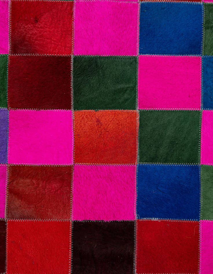 Detail image of  7' 11 x 9' 10 Cowhide - Patchwork Rug