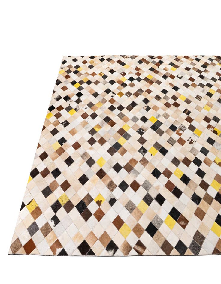 Detail image of  7' 11 x 9' 10 Cowhide - Patchwork Rug