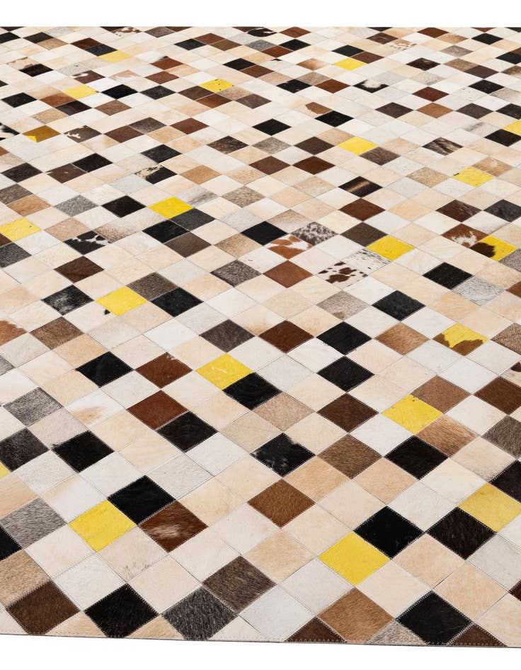 Detail image of  7' 11 x 9' 10 Cowhide - Patchwork Rug
