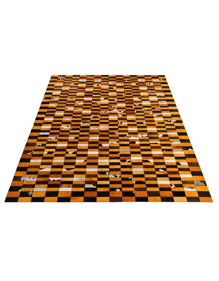 Detail image of  8' x 9' 10 Cowhide - Patchwork Rug