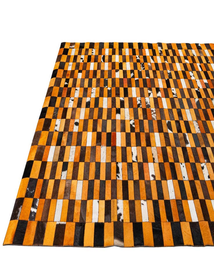 Detail image of  8' x 9' 10 Cowhide - Patchwork Rug