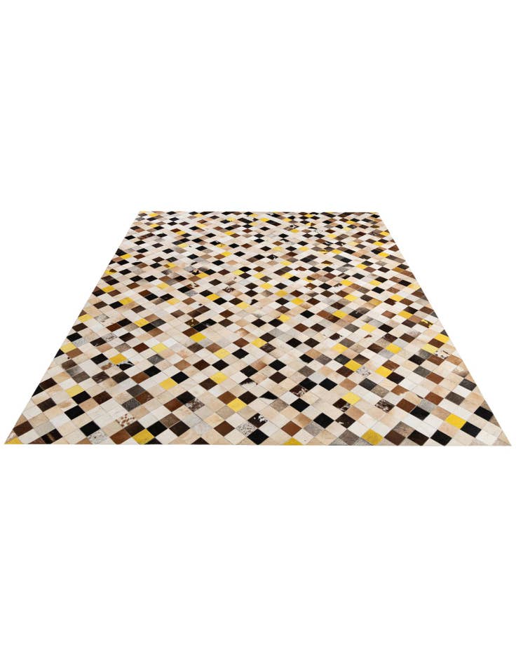 Detail image of  7' 11 x 10' Cowhide - Patchwork Rug