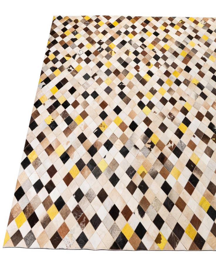 Detail image of  7' 11 x 10' Cowhide - Patchwork Rug