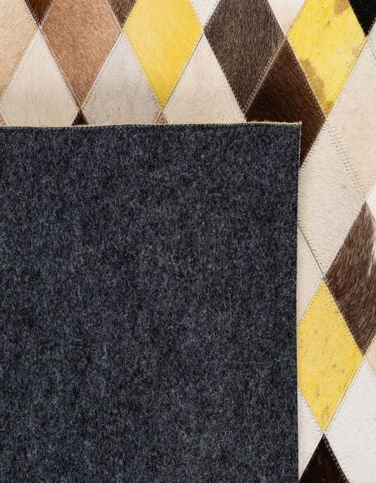 Detail image of  7' 11 x 10' Cowhide - Patchwork Rug