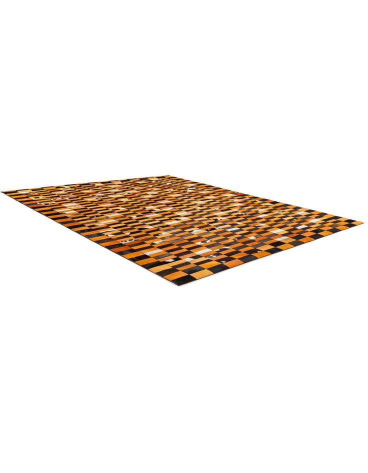 Detail image of  8' 1 x 9' 11 Cowhide - Patchwork Rug