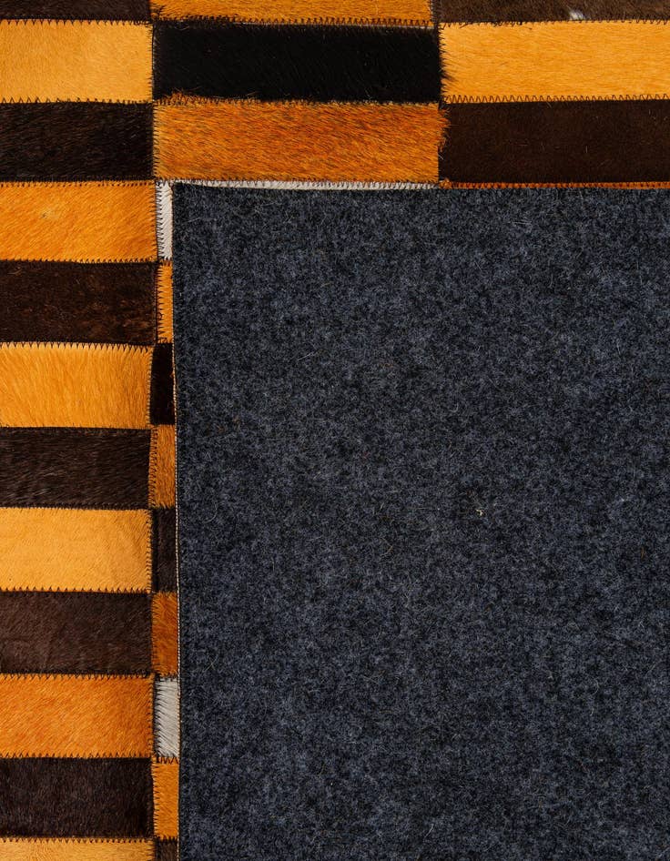 Detail image of  8' 1 x 9' 11 Cowhide - Patchwork Rug