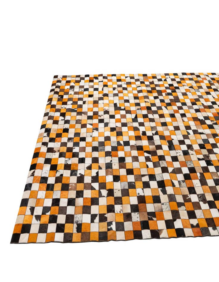 Detail image of  8' 1 x 9' 11 Cowhide - Patchwork Rug