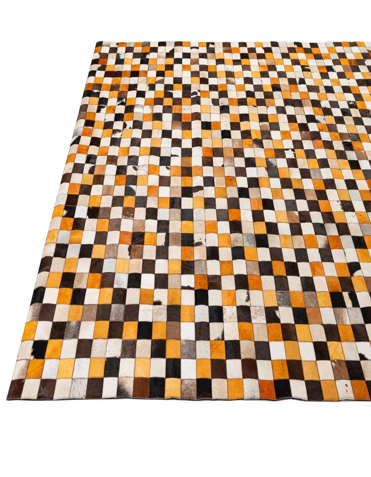 Detail image of  8' 1 x 10' Cowhide - Patchwork Rug