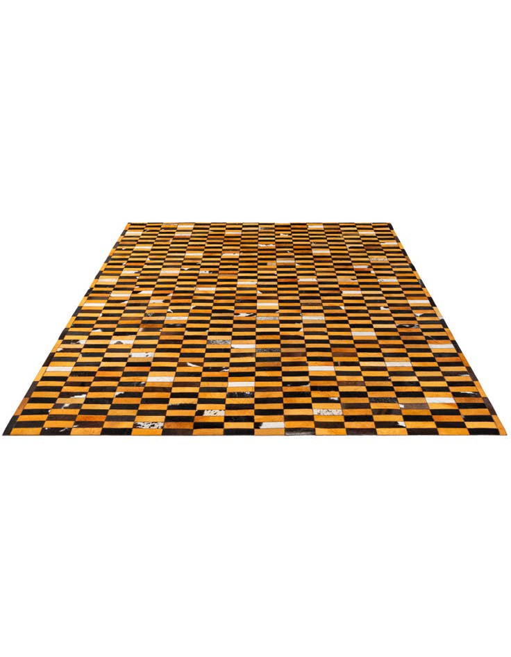 Detail image of  8' 2 x 9' 11 Cowhide - Patchwork Rug