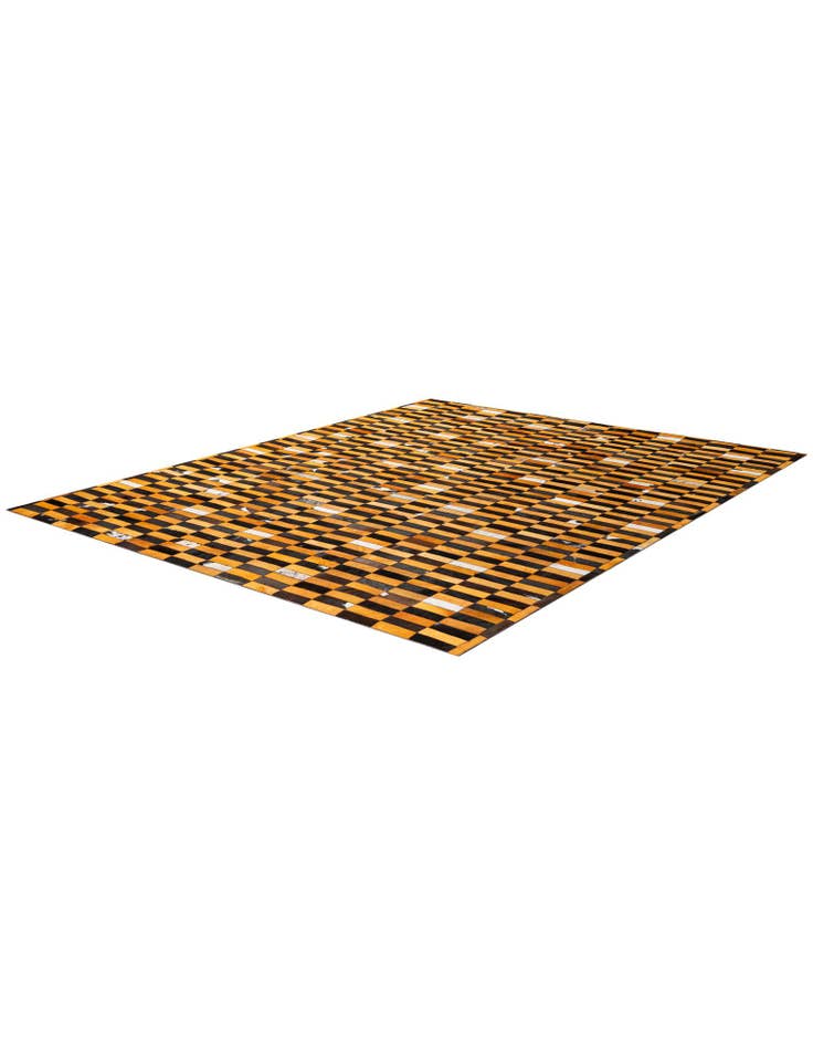 Detail image of  8' 2 x 9' 11 Cowhide - Patchwork Rug