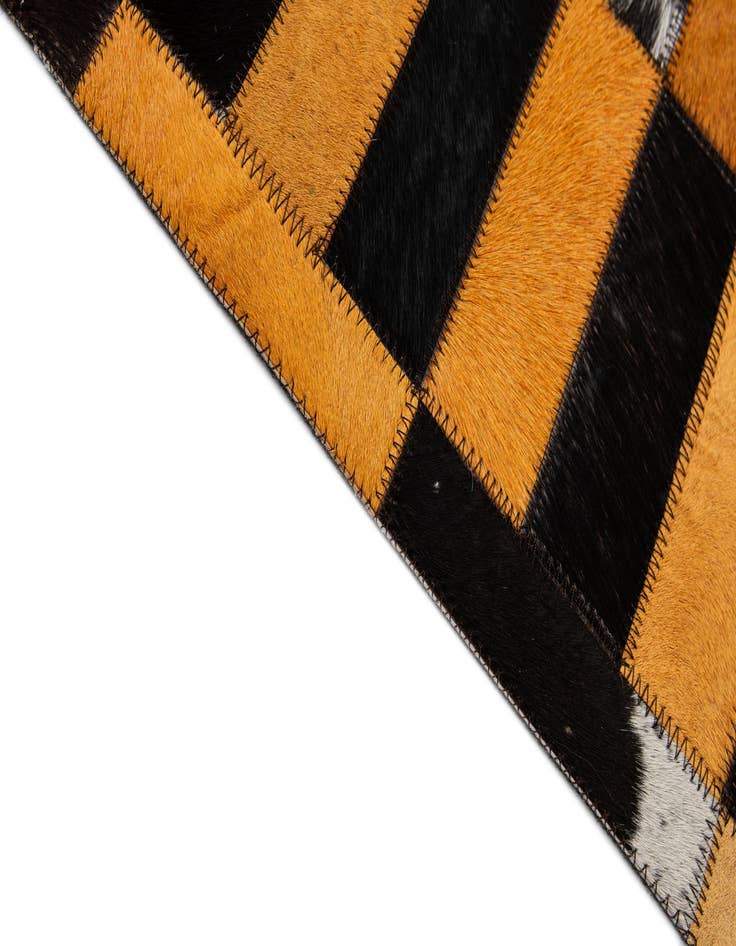 Detail image of  8' 2 x 9' 11 Cowhide - Patchwork Rug