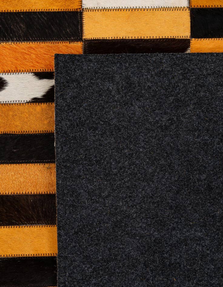 Detail image of  8' 2 x 9' 11 Cowhide - Patchwork Rug