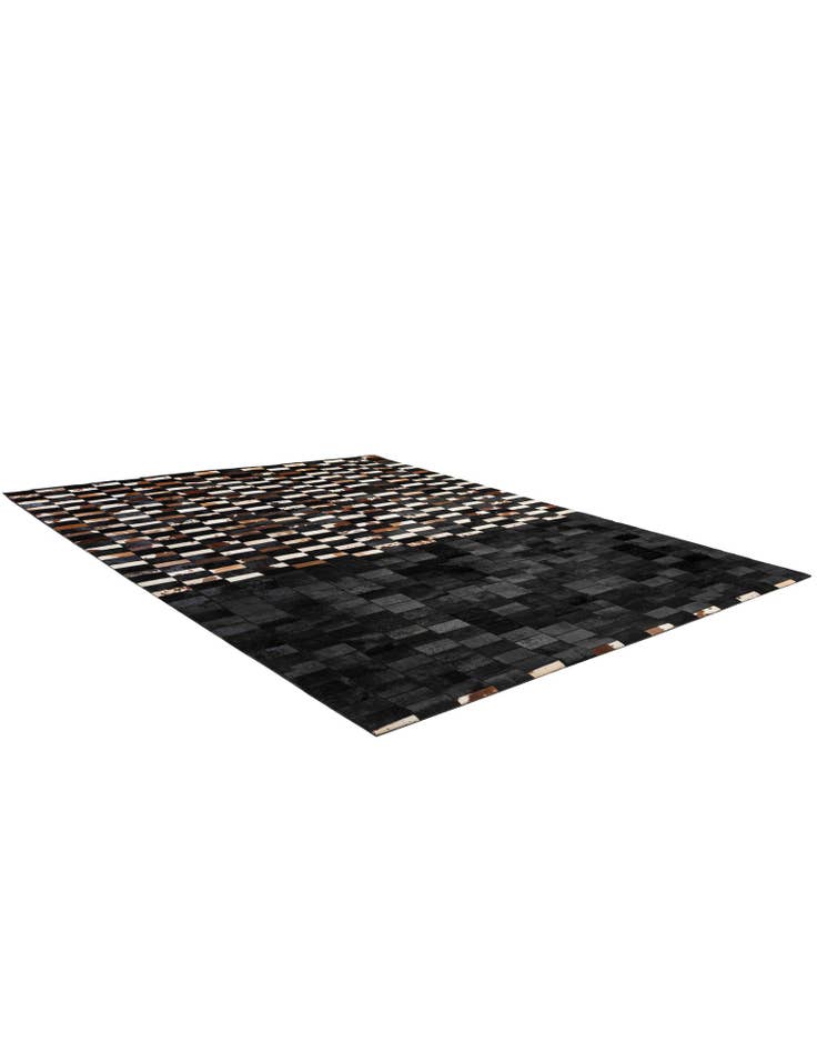 Detail image of  8' 1 x 10' 1 Cowhide - Patchwork Rug