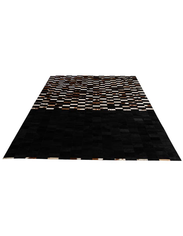 Detail image of  8' 1 x 10' 1 Cowhide - Patchwork Rug