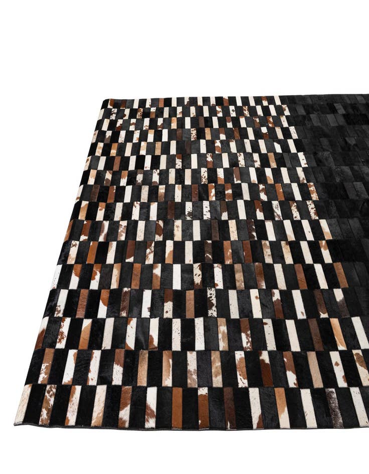Detail image of  8' 1 x 10' 1 Cowhide - Patchwork Rug