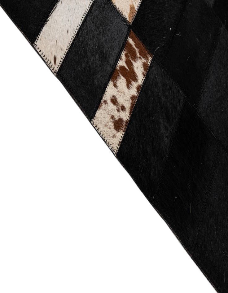 Detail image of  8' 1 x 10' 1 Cowhide - Patchwork Rug