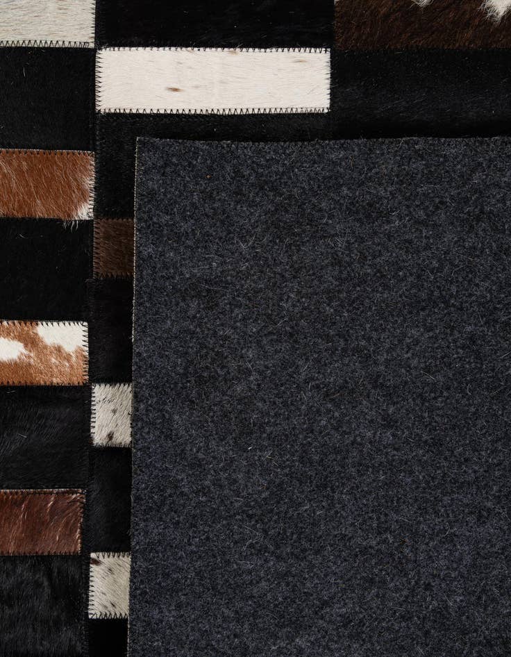 Detail image of  8' 1 x 10' 1 Cowhide - Patchwork Rug