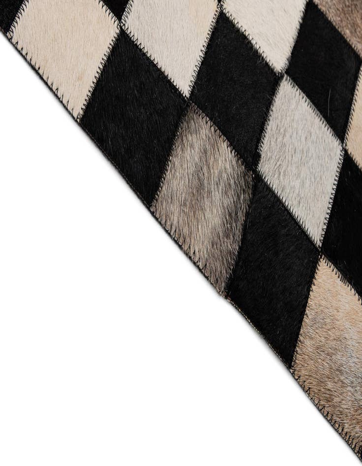 Detail image of  8' x 9' 11 Cowhide - Patchwork Rug