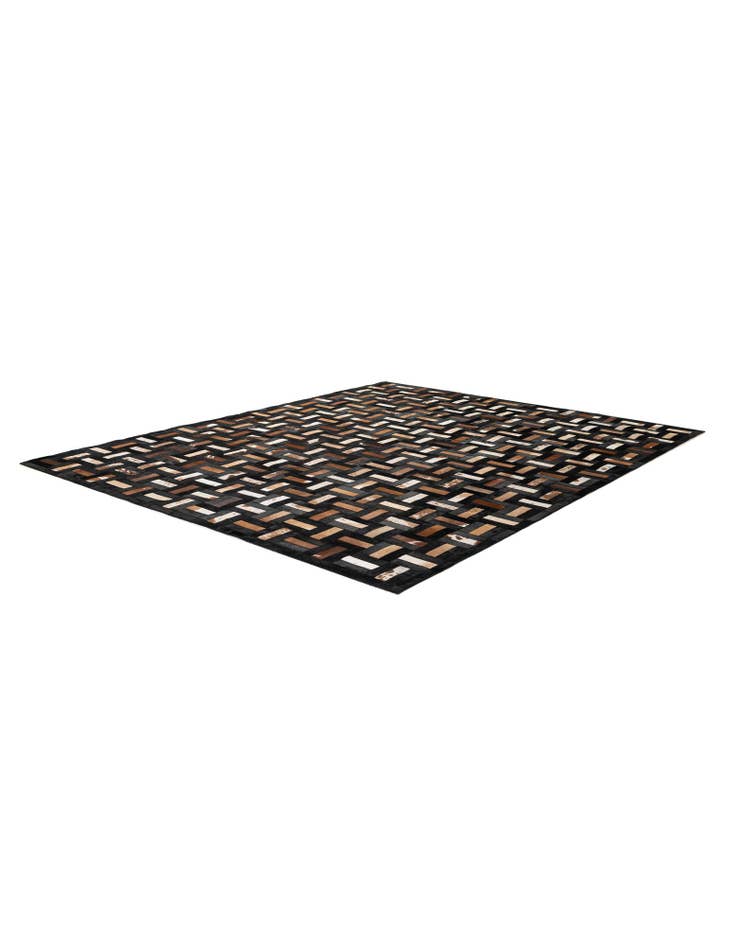 Detail image of  8' 2 x 10' Cowhide - Patchwork Rug