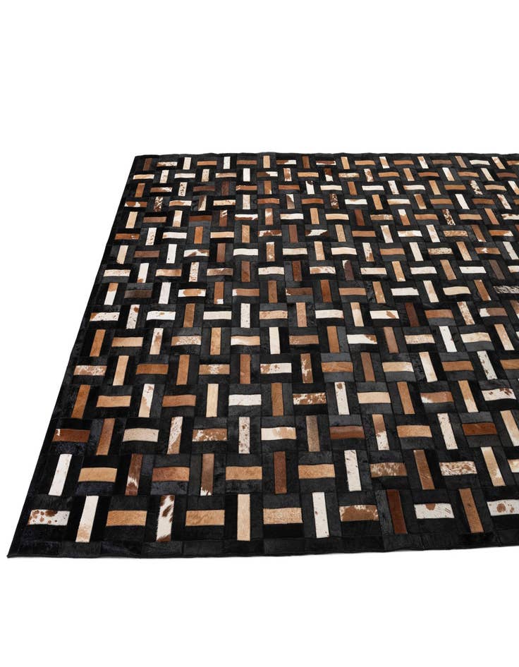 Detail image of  8' 2 x 10' Cowhide - Patchwork Rug