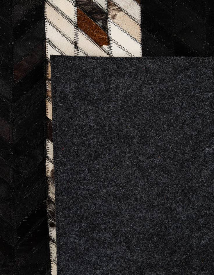 Detail image of  7' 11 x 9' 11 Cowhide - Patchwork Rug