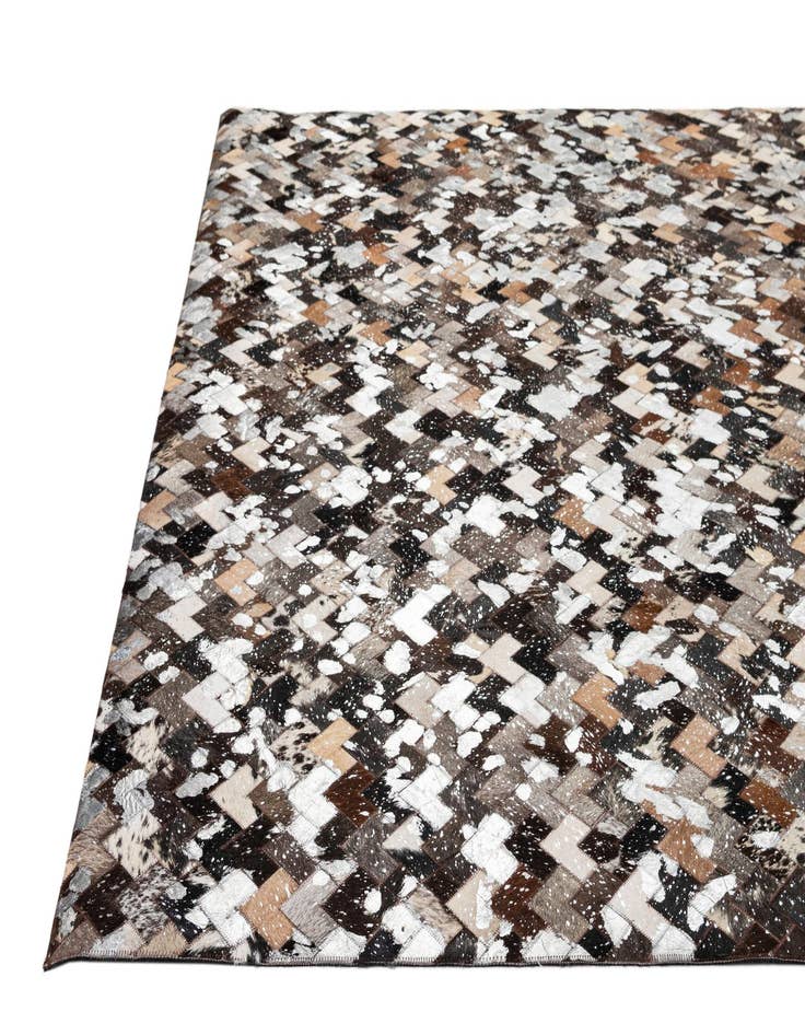 Detail image of  8' x 9' 11 Cowhide - Patchwork Rug