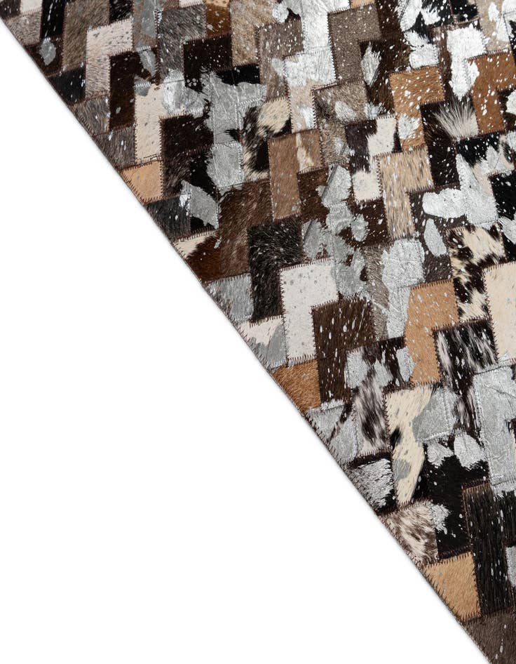 Detail image of  8' x 9' 11 Cowhide - Patchwork Rug