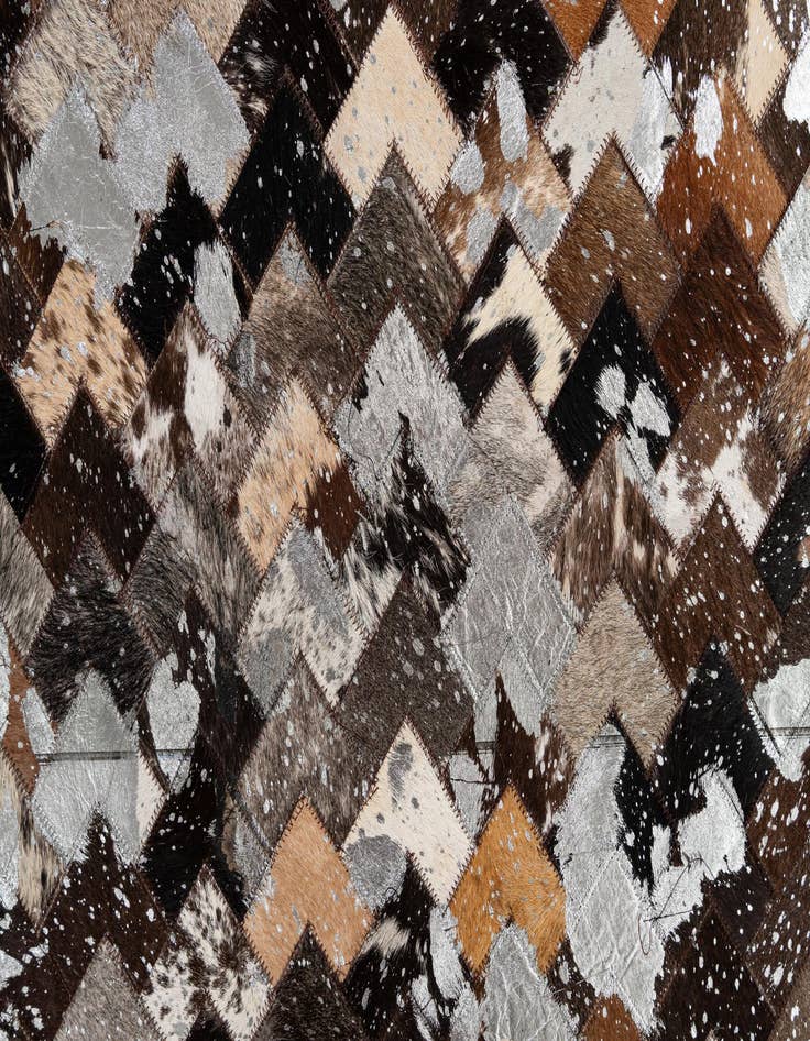Detail image of  8' x 9' 11 Cowhide - Patchwork Rug