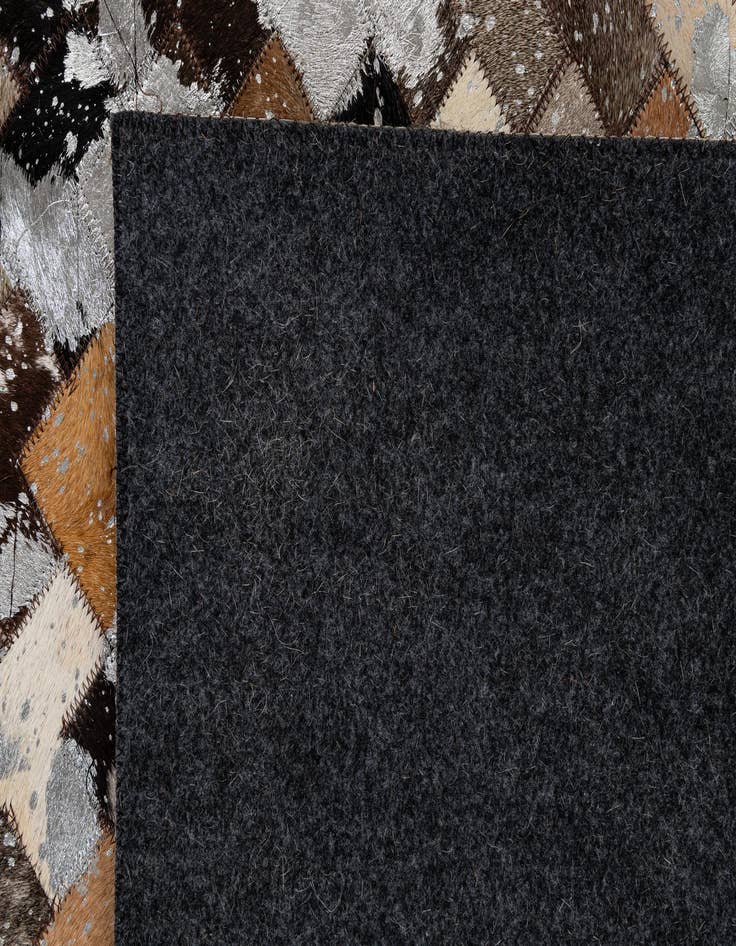 Detail image of  8' x 9' 11 Cowhide - Patchwork Rug