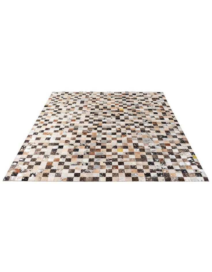 Detail image of  8' 1 x 9' 9 Cowhide - Patchwork Rug