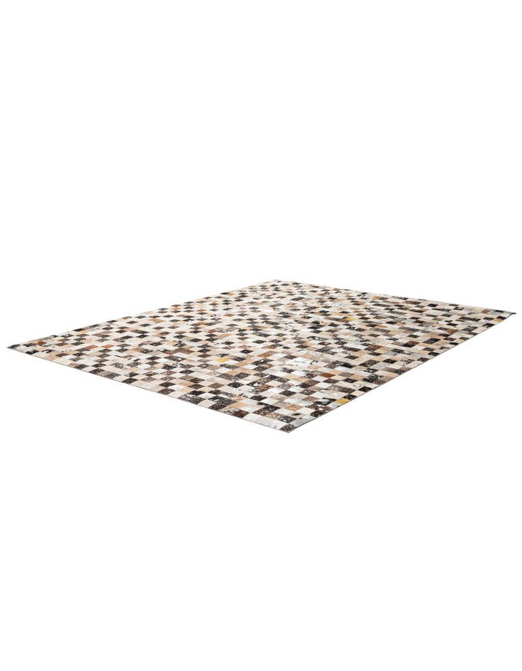 Detail image of  8' 1 x 9' 9 Cowhide - Patchwork Rug