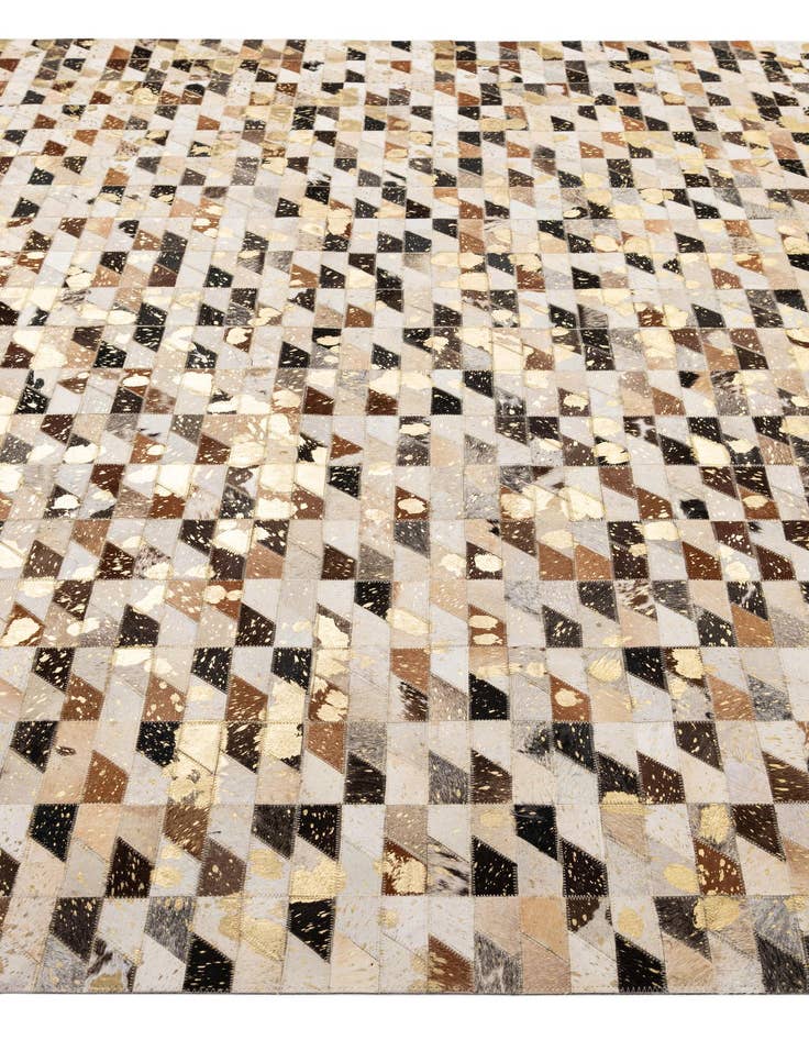 Detail image of  7' 11 x 9' 11 Cowhide - Patchwork Rug