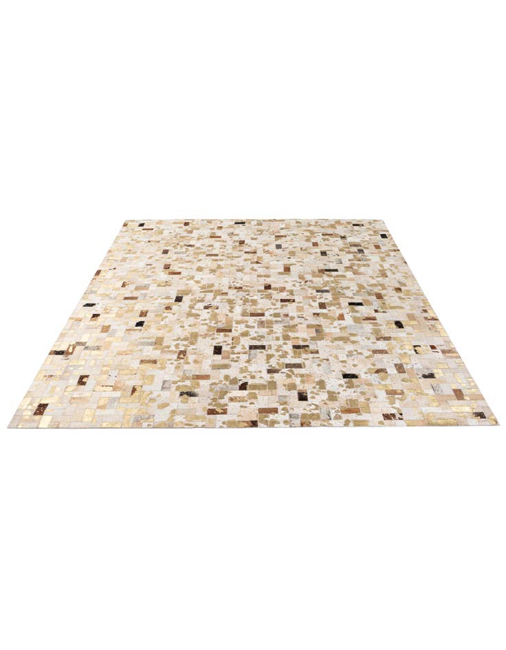 Detail image of  7' 1 x 10' 1 Cowhide - Patchwork Rug