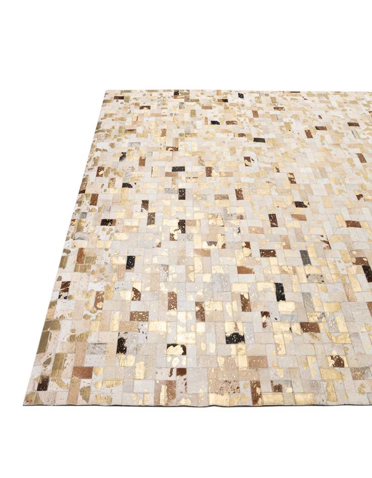 Detail image of  7' 1 x 10' 1 Cowhide - Patchwork Rug