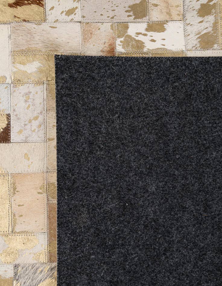 Detail image of  7' 1 x 10' 1 Cowhide - Patchwork Rug