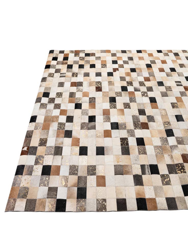 Detail image of  8' x 9' 10 Cowhide - Patchwork Rug