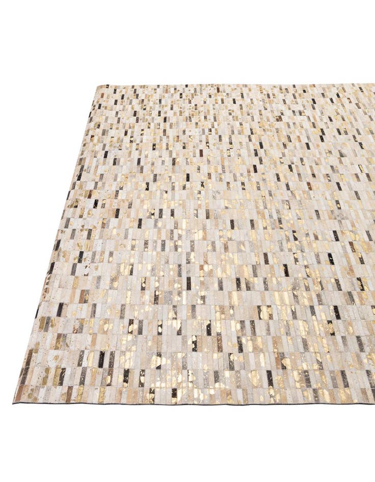 Detail image of  7' 11 x 10' Cowhide - Patchwork Rug