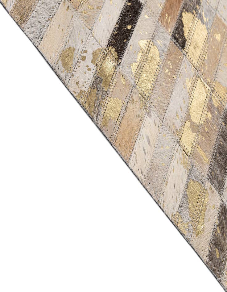 Detail image of  7' 11 x 10' Cowhide - Patchwork Rug