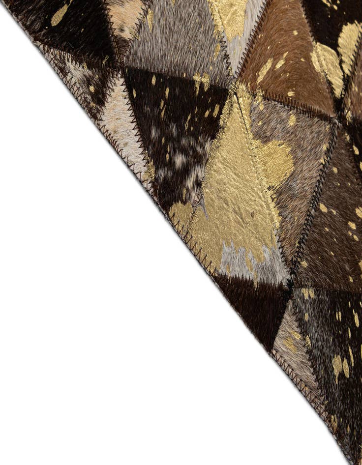 Detail image of  7' 11 x 10' Cowhide - Patchwork Rug