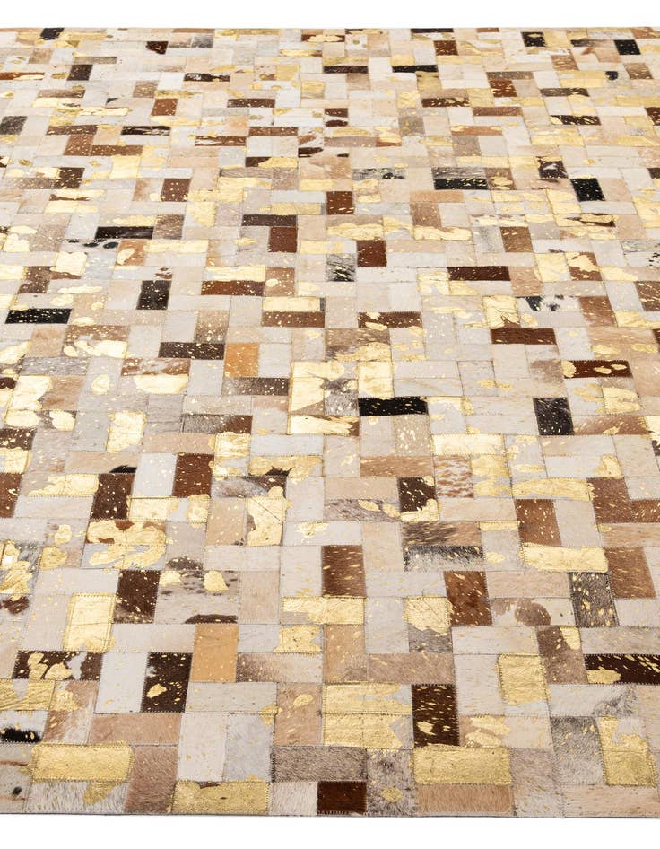Detail image of  7' 11 x 10' 1 Cowhide - Patchwork Rug