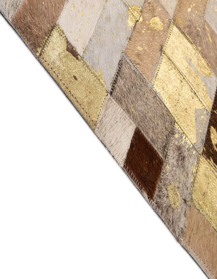 Detail image of  7' 11 x 10' 1 Cowhide - Patchwork Rug