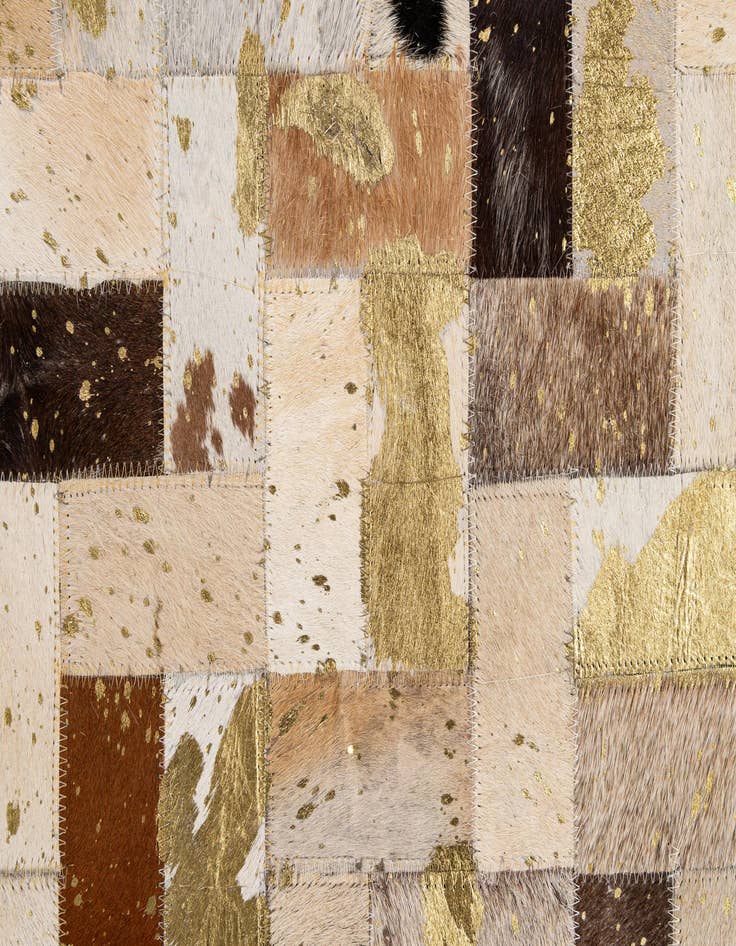 Detail image of  7' 11 x 10' 1 Cowhide - Patchwork Rug
