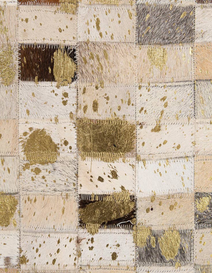 Detail image of  7' 11 x 10' 1 Cowhide - Patchwork Rug